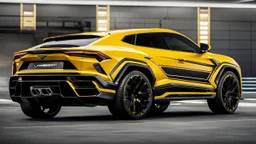 lamborghini urus mansory ,rear view, desktop wallpaper, 4K, Cinematic