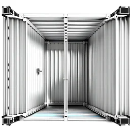 No. 2023 inside the shipping container White background