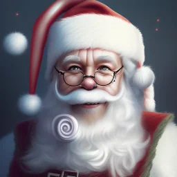 Santa Portrait of cute cat, perfect composition, hyperrealistic, super detailed, 8k, high quality, trending art, trending on artstation, sharp focus, studio photo, intricate details, highly detailed, by greg rutkowski