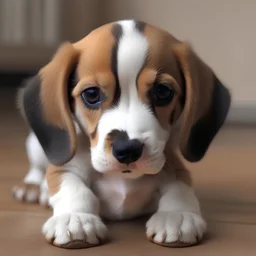 Cane di razza beagle cucciolo