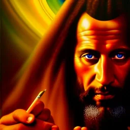 portrait oil on canvas, yahshua ha mashiach,Word Of God, mystical colors,insanely detailed,realistic,intrincate detail, 16k resolution, masterpiece,Simon Bisley,Frank Frazetta, Alex Horley,Tze Kun Chin,ARTHUR ADAMS,Markus Heitz