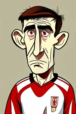 Anthony Gordon English football player ,cartoon 2d