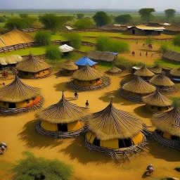 Growing African village