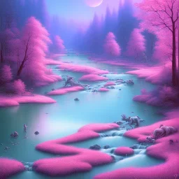 Pink river