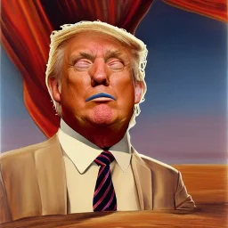 trump by dali