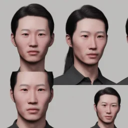 hyper realistic face in sam yuang style