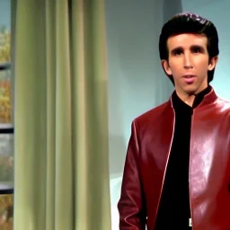 Arthur fonzarelli leather jacket as an elf