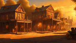 a old western town, saloons and banks, beautiful, dynamic lighting, photorealistic fantasy concept art, trending on art station, stunning visuals, creative, cinematic, ultra detailed, ray tracing, sun rays, wonderous, amazing detail, style of tim hildebrandt