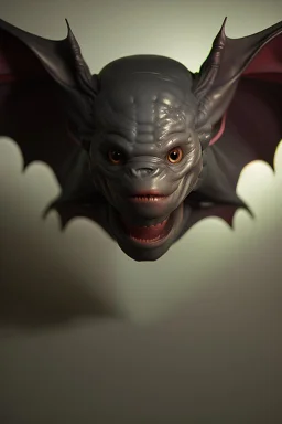 giant bat alien,soft color, highly detailed, unreal engine 5, ray tracing, RTX, lumen lighting, ultra detail, volumetric lighting, 3d, finely drawn, high definition, high resolution
