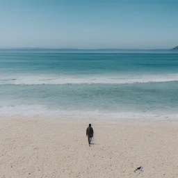 person on beach