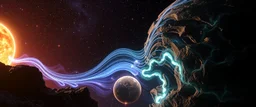 Recent Discoveries Magnetic Wave Convergence Researchers have detected unique convergence points where planetary magnetic fields align with solar winds, creating temporary bridges for energy-based life forms to migrate between worlds. Temporal Echo Networks Evidence suggests vast networks of temporal echoes exist in asteroid belts, preserving moments in time that can be accessed by beings capable of phase-shifting through causality streams. Bio-luminescent Storms Deep space observations reveal s