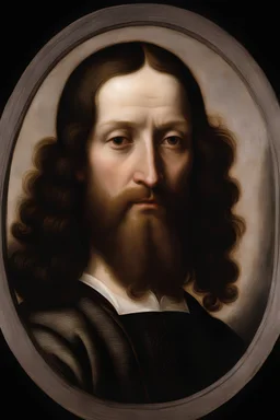 facial Portrait of Robert Royballs by Leonardo De Vinci