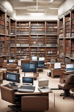 Library, computers, search