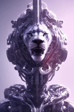 lion brain cyborg, matrix style