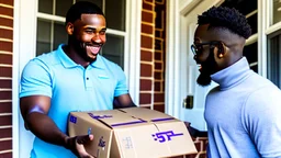 Tyrone takes ps5 controller from fedex delivery on porch