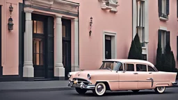 1955. Vintage car. Soft colors. Perfect details. Minimalist design