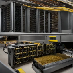 ASIC bitcoin miner and ASIC mining farm. Bitcoin