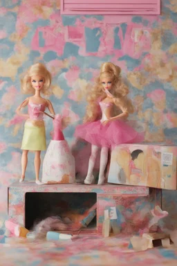 empty barbie doll box