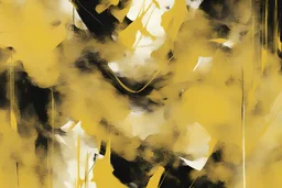 Professional Digital Painting, Abstract Art, yellow