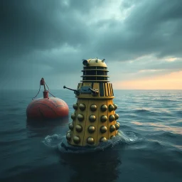 a Dalek as an ocean buoy