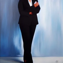 Full body portrait, painting, medium shot lady BusinessFormal