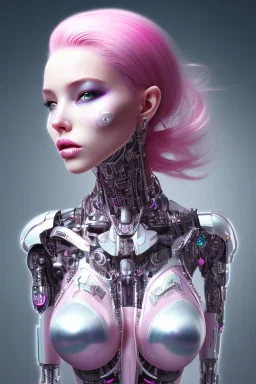 cyborg, pink hair, sexy, perfekt, real, dream