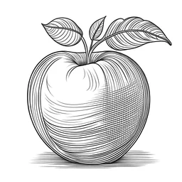 coloring page apple