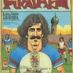 A 1980 medieval london comic cover of uruguayan football frank zappa magazine. Punta del este Monty Pyton.