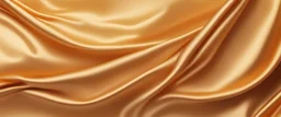 Light brown orange gold yellow silk satin. Color gradient. Golden luxury elegant abstract background. Shiny, shimmer. Curtain. Drapery. Fabric, cloth texture. Web banner. Wide. Panoramic.