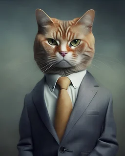 Cat in a suit