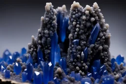 a gothic_arab gate, unique combo of willemite pseudo stalactite with blue hemimorphote with cerussite crystals