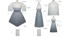 Grid-tied solar installation, detailed diagram illustration