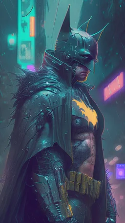 cyberpunk inspired batman