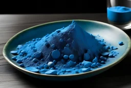 blue powder food supplement