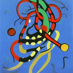 Vladimir Putin snake by joan miro