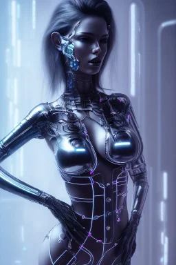 cyberpunk, black latex body, women, body portrai, big boobs, highlight eyes perfect, skin, tron, cyborg, perfekt sexy, real, dream, hr giger