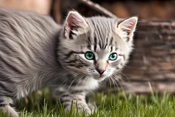musketeer grey kitten birthday