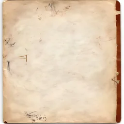 old album cover with old paper, it iw written Jen H.KA