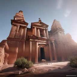 Petra + Ürdün, photo realistic, unreal engine