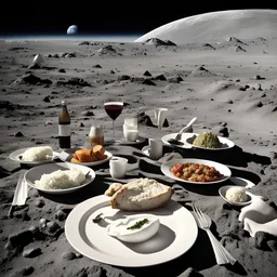 Thanksgiving dinner on the surface of the Moon