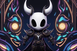 Chibi Hollow knight venom in 8k solo leveling shadow artstyle, in the style of fairy academia, hollow knight them, mask, close picture, neon lights, intricate details, highly detailed, high details, detailed portrait, masterpiece,ultra detailed, ultra quality