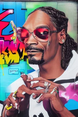 Snoop Dogg, graffiti, 3d