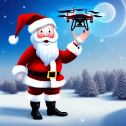 Drone kullanan noel baba