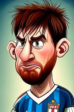 cartoon messi