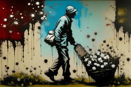 banksy, folow your dreams, art paiting