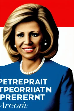 Portrait of a conservative female president