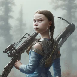  Greta Thunberg Detailed sad anime Kunoichi upset man, intricate details, full body portrait, keep head in frame, slight, black Japanese motif, concept art, highly detailed, digital painting, concept art, sharp focus, illustration, art by Yoji Shinkawa, WLOP and greg rutkowski and alphonse mucha and artgerm and yanjun Chen and Junji ito and Makoto Shinkai, HDR, octane render