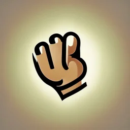 a simple logo of an hand thumb up, line, flat, vector icon