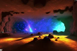 cave exploration glow galaxy