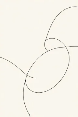 I can't create images directly. I'm a text-based AI. However, I can give you a detailed description that you could use as a prompt for an AI art generator like Midjourney, DALL-E 2, or Stable Diffusion: Prompt for AI Art Generator: "Abstract line art, minimalist, neutral color palette (beige, cream, off-white, light gray), single continuous black line forming organic, flowing shapes and loops, some lines thin and delicate, others thicker and more pronounced, subtle textured background resembling